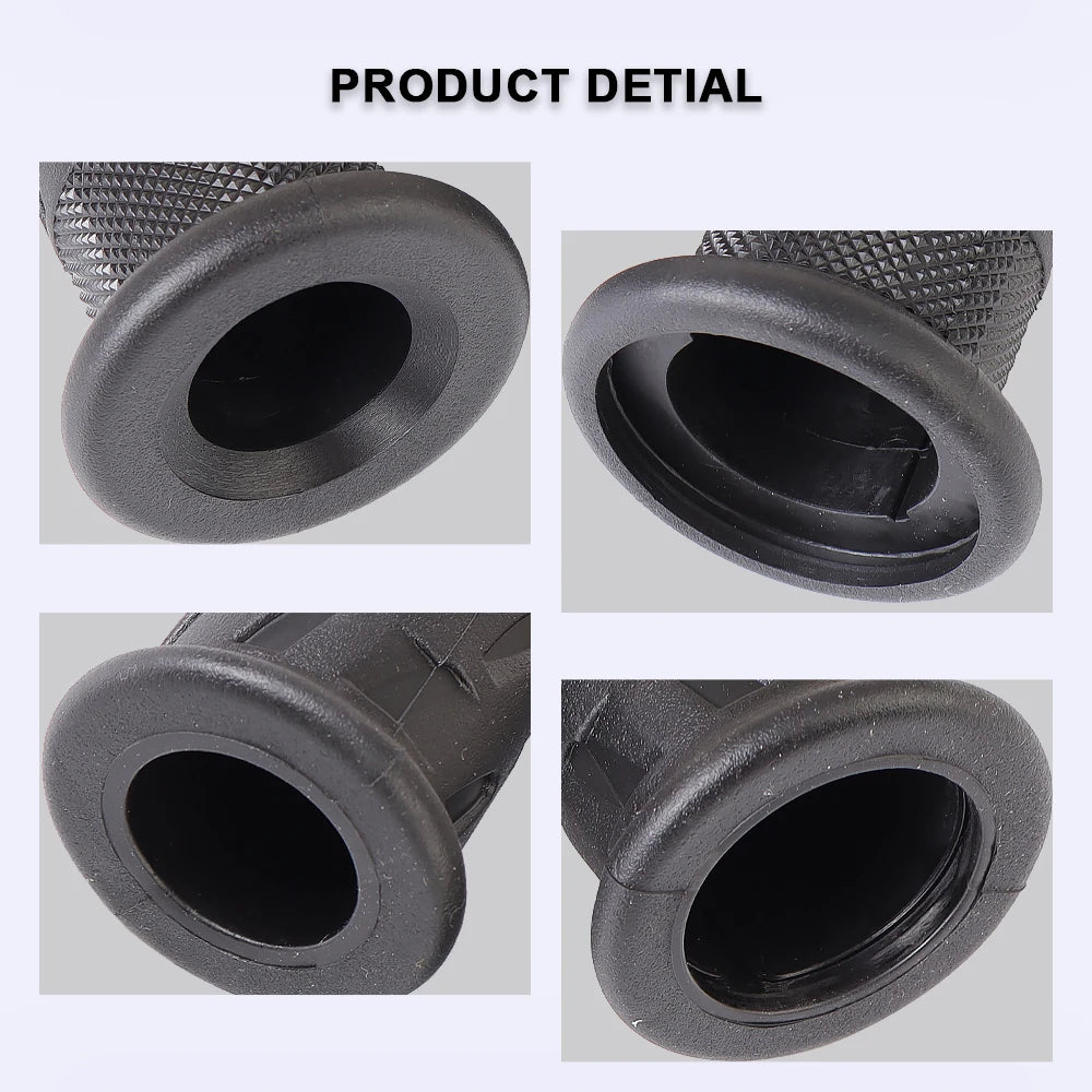Triumph Bonneville Motorcycle Handlebar Grips 22mm 28mm High Quality Rubber Striped Non-Slip Shockproof Handle Bar Grip Cover for Bonneville Bobber T100 T120 Speedmaster Thruxton 1200 Euro 5 – Black (1 Pair)