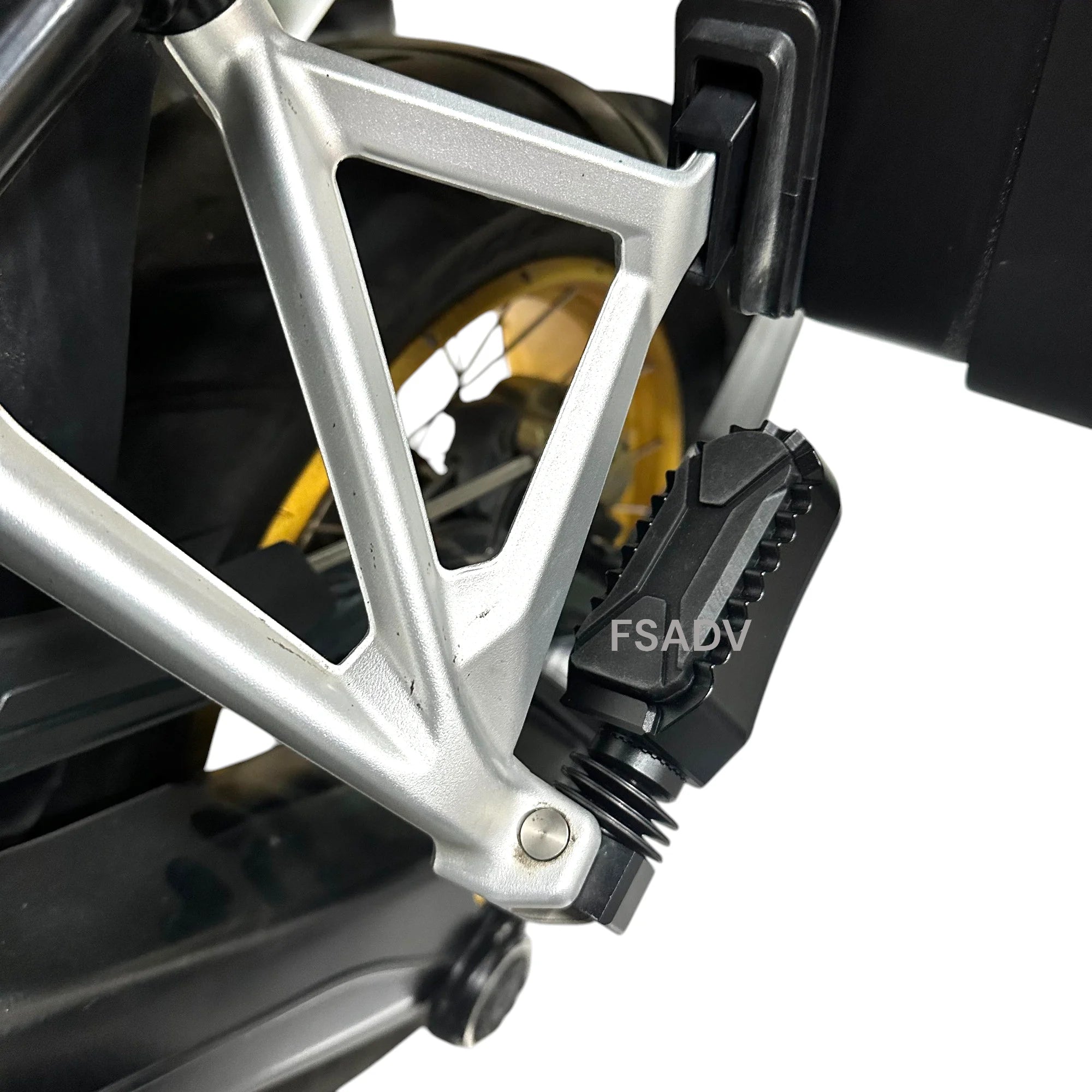 BMW F750GS F850GS F850GS Adventure 2018–2023 Adjustable Front & Rear Foot Pegs – Aluminum + Rubber – Silver or Black – Fixed or 360° Adjustable – $77–$97