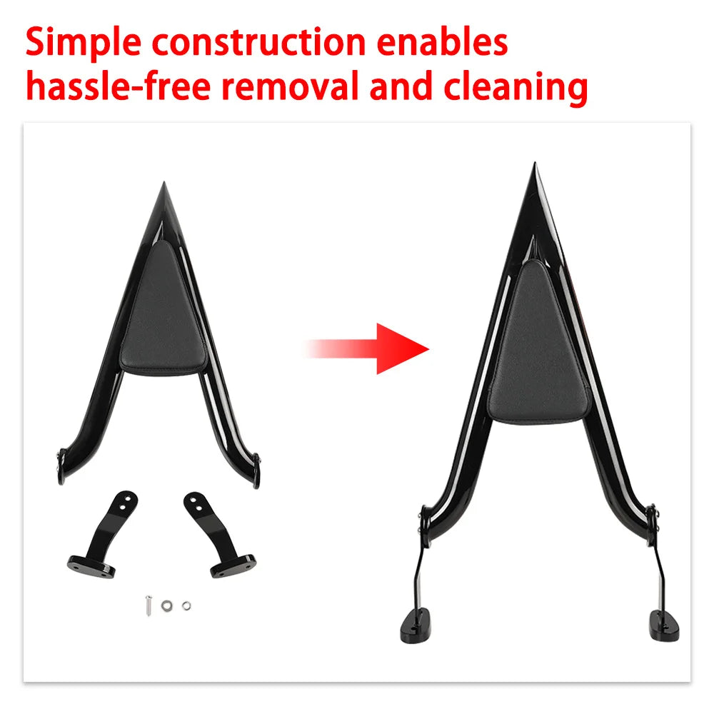 Motorcycle Rear Passenger Sissy Bar Backrest Pad Fit For Harley Davidson Road Glide 3 FLTRT 2025 FLRT Freewheeler 2015 - 2025