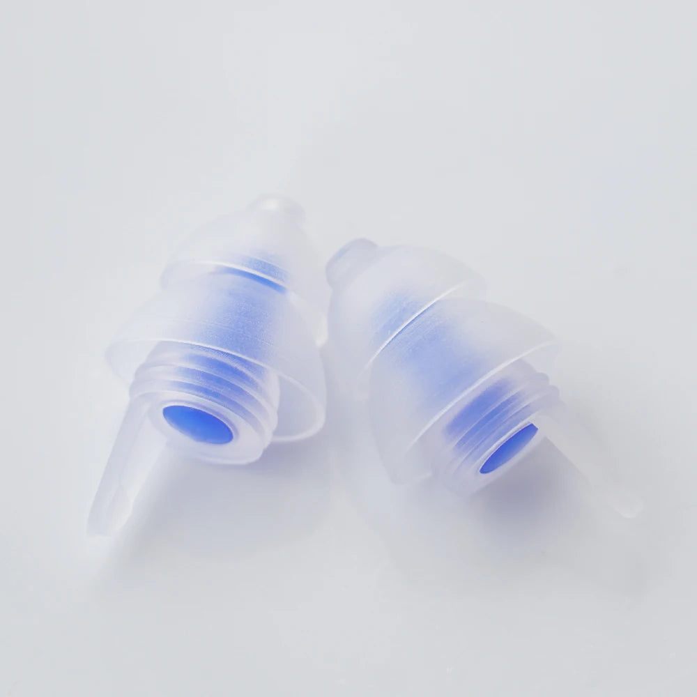 HUAK HUAK-04 / HUAK-05 Reusable High-Fidelity Concert Silicone Ear Plugs Noise Cancelling Musicians Motorcycles Sleeping Work Study Swim – CE Certified – Single or 10-Pair Bulk – Purple Red Blue Black White
