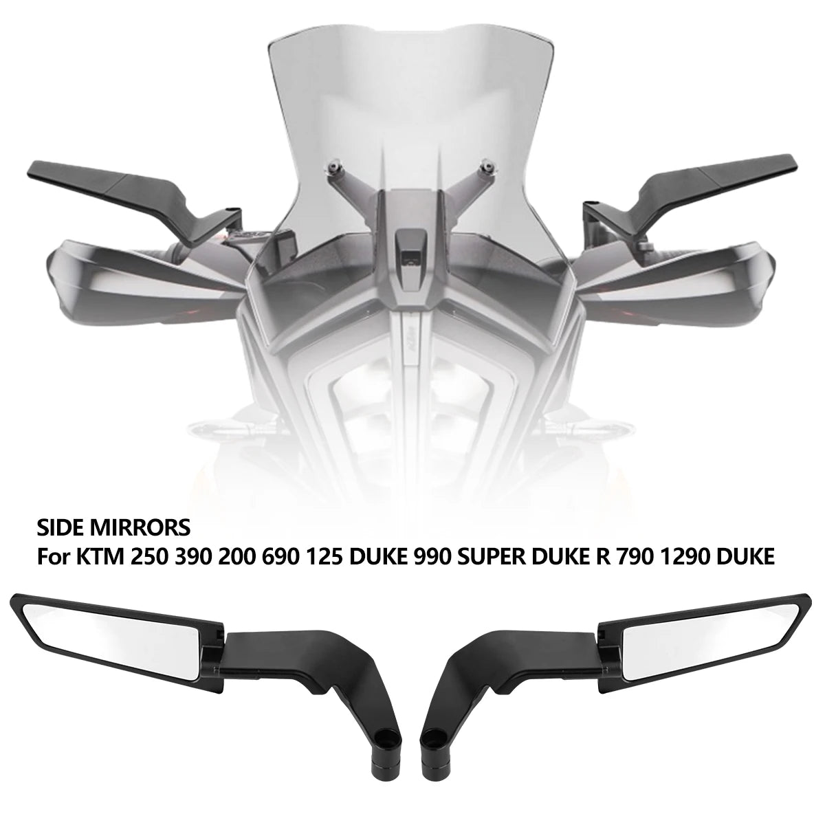 SOYAVISION Stealth Winglet Rotatable Motorcycle Mirror CNC Aluminium Adjustable Rearview Motorcycle Mirror for Yamaha MT-03 MT-07 MT-09 R1 R3 R7 XMAX KTM BMW