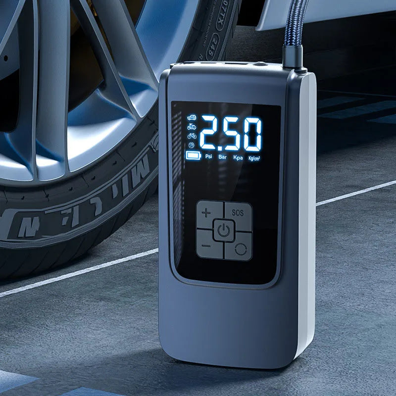 Portable Air Compressor – Fast Tire Inflator with Accurate Pressure