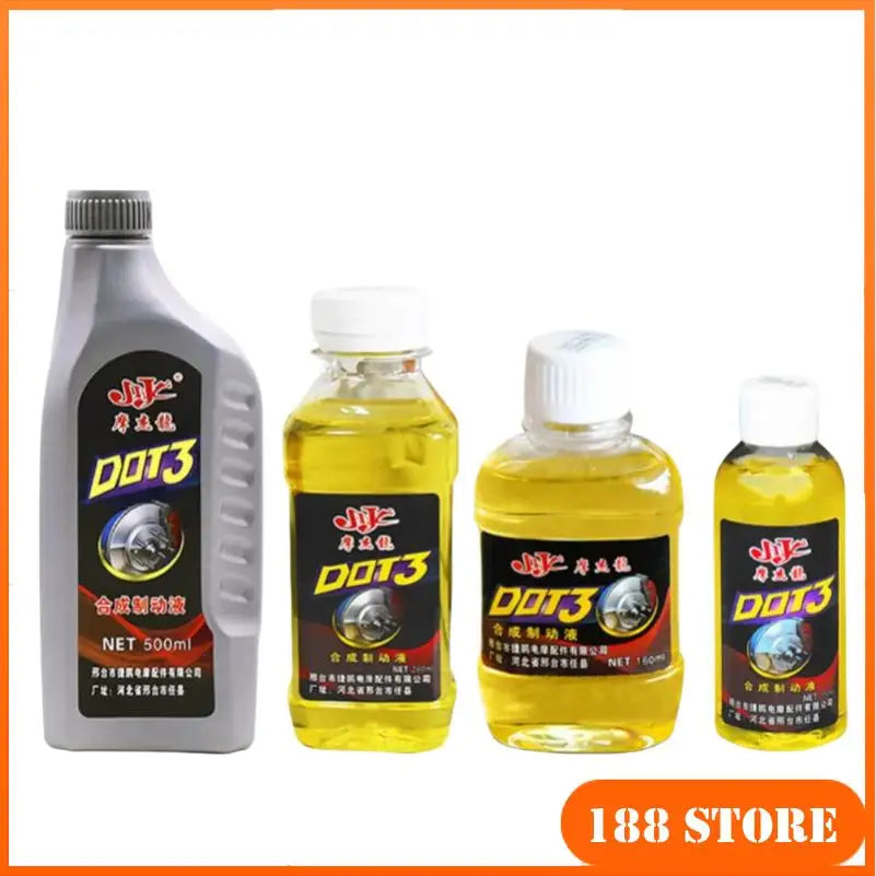 Motorcycle & Electric Bike Brake Fluid – Disc Brake Hydraulic Brake Oil – 100ml / 160ml / 280ml / 500ml – $25–40