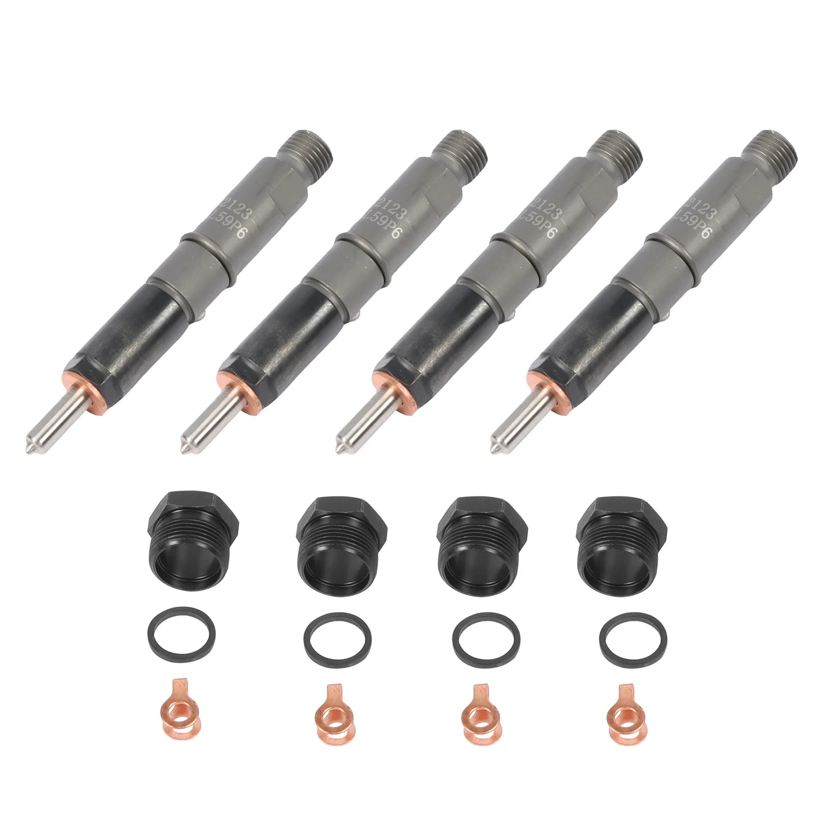 4pcs NEW Fuel Injectors NozzleS 3932123 Replacement for Cummins 4BT 3.9L Diesel Engine Truck with 3 Months Warranty