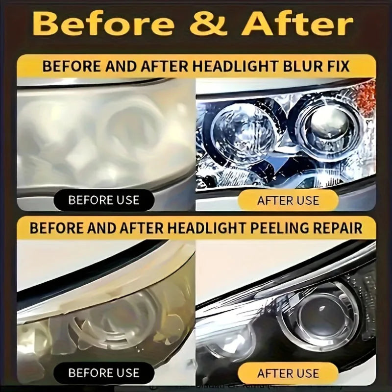 Car & Motorcycle Headlight Restoration Polish Paste – Removes Yellowing Oxidation Scratches – Restores Clarity & Night Visibility – 50g / 100g / 200g / 300g – $25
