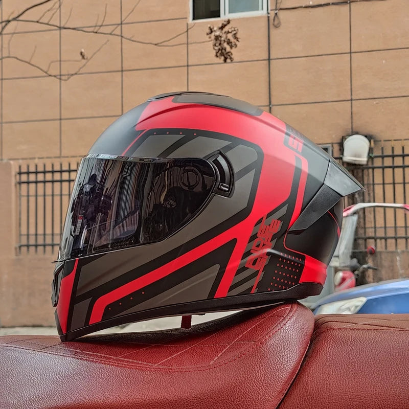 Winter Warm Full Face Helmet with Double Visor