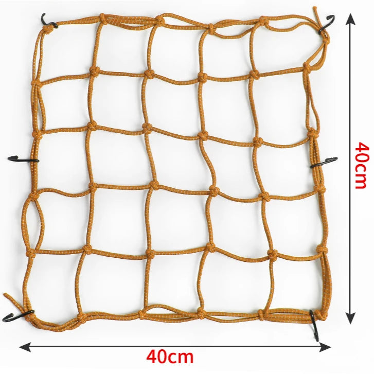 Cargo Net – Reflective Motorcycle Helmet & Luggage Bungee Net