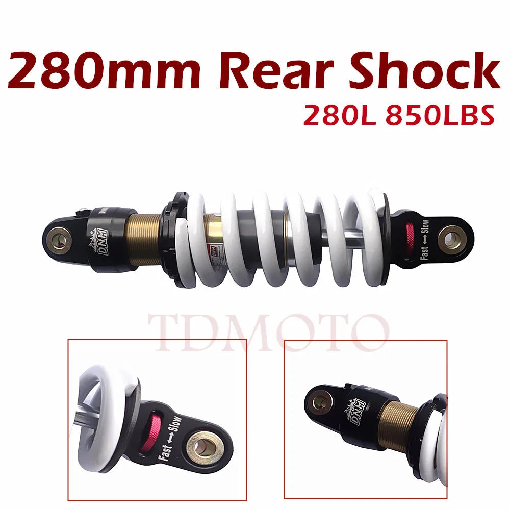 TDPEO 850lbs DNM 280mm 11" Rear Shock Absorber motorcycle mtb for Pit Dirt Trail Bike ATV Quad Apollo Shock Relief Protection