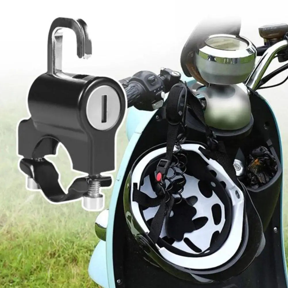 Helmet Lock for Motorcycle Scooter Atv Bicycle Universal Security Anti-theft Handlebar Lock 20mm-26mm with Keys Handle Locks