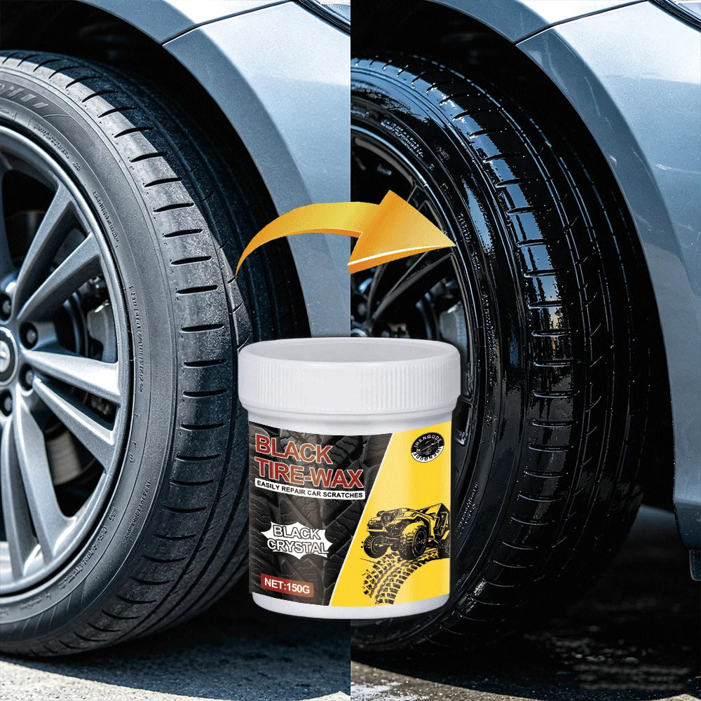 Tire Shine Spray & Dressing – High Gloss Black Tire Polish UV Protection Long-Lasting Coating – Restores Faded Tires – $16