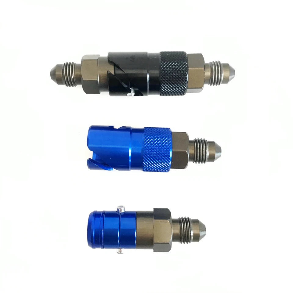 AN3 Brake Line Quick Disconnect Coupler – Brake Line Tools – Non-Spill Shut-Off Valve for Brake Fluid Change – 7075 Aluminium – Universal Motorcycle and Car – from $14