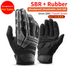 ROCKBROS Cycling Gloves Tactical Gloves SBR Thickened Pad Shockproof Breathable GEL Bike Motorcycle Winter Warmer Full Finger