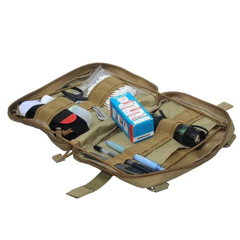 Military Tactical EDC First Aid Bag Outdoor Emergency Kit Bag for Camping Hunting Multi-Purpose Small Shoulder Bag