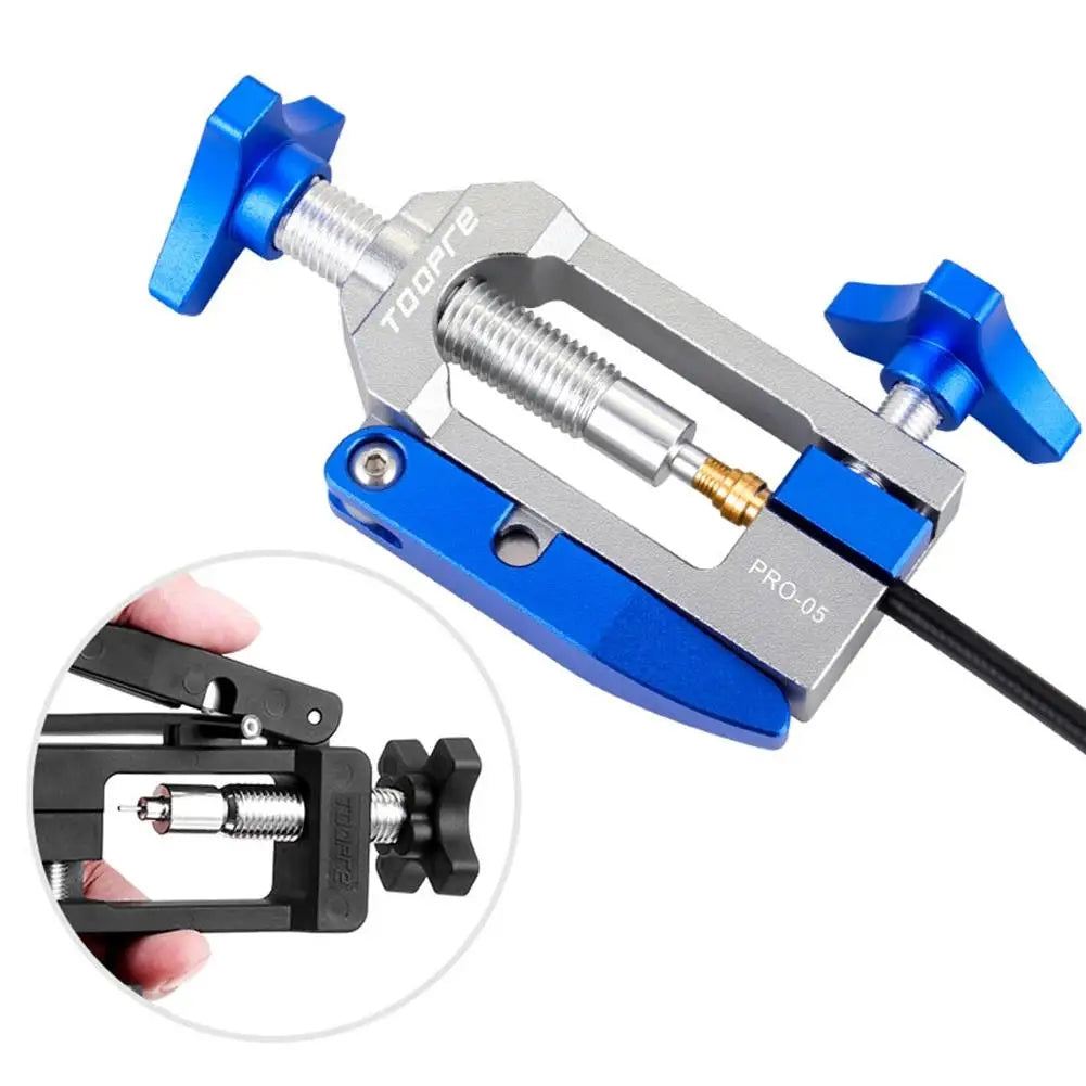 Hydraulic Disc Brake Hose Cutter and Oil Needle Installation Tool – Brake Line Tools – U-Guide Precise Cutting for Bicycle Hydraulic Brake Hose – Aluminium Blue or Nylon Black – from $32
