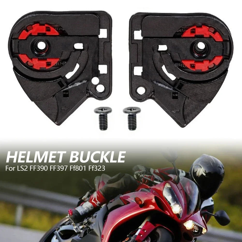 For LS2 FF390 FF397 FF801 FF323 1 Pair Motorcycle Helmet Visor Lock Base Windscreen Holder Base Shield Base Holder Replacement – ABS Army Green