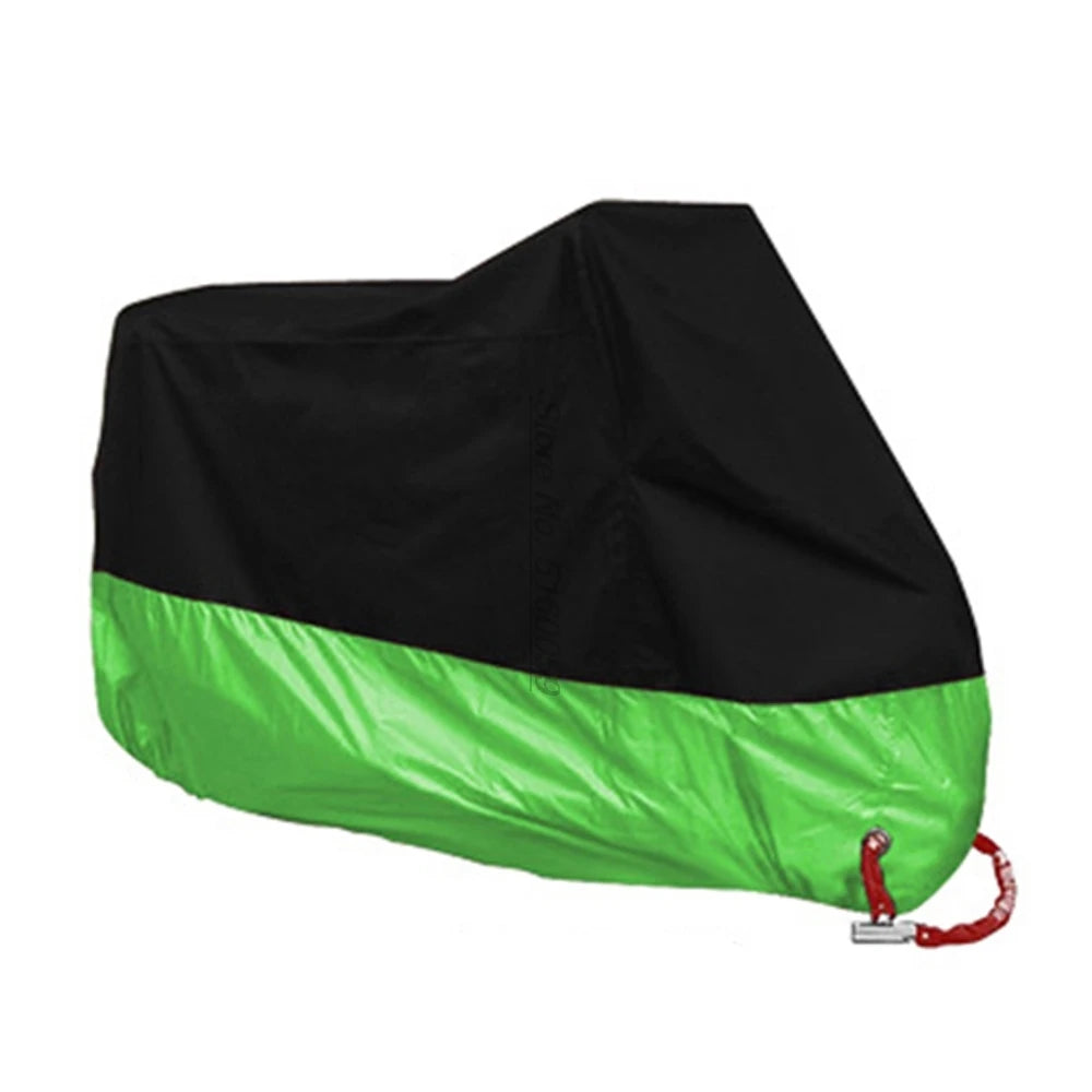 AutoJUSHIDAHAO Universal Outdoor UV Protector Waterproof Motorcycle Cover Bache Funda Moto Scooter Bicycle Case S M L XL 2XL 3XL 4XL – 190T Polyester PU Waterproof Dustproof Anti-UV Anti-Scratch