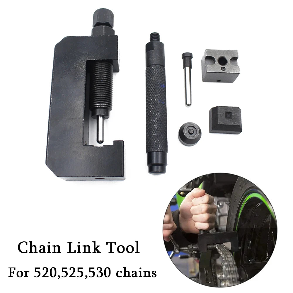 SHAOQI Universal Chain Breaker & Rivet Tool Set – 520/525/530 X/O-Ring – Hard Storage Box Included – 961g – $56