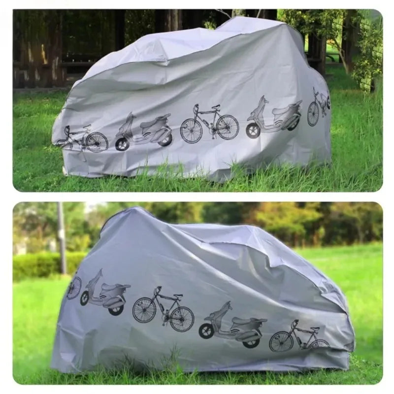 Waterproof Bicycle Gear Raincover Outdoor Sunscreen Motorcycle Bike Cover MTB Case Protector Bike Accessory – UV Protection Easy Install Grey / Plastic (1pc / 2pcs)
