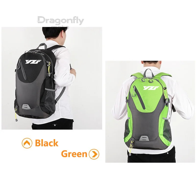 Motorcycle Backpack – Waterproof Racing Travel Bag for Yamaha