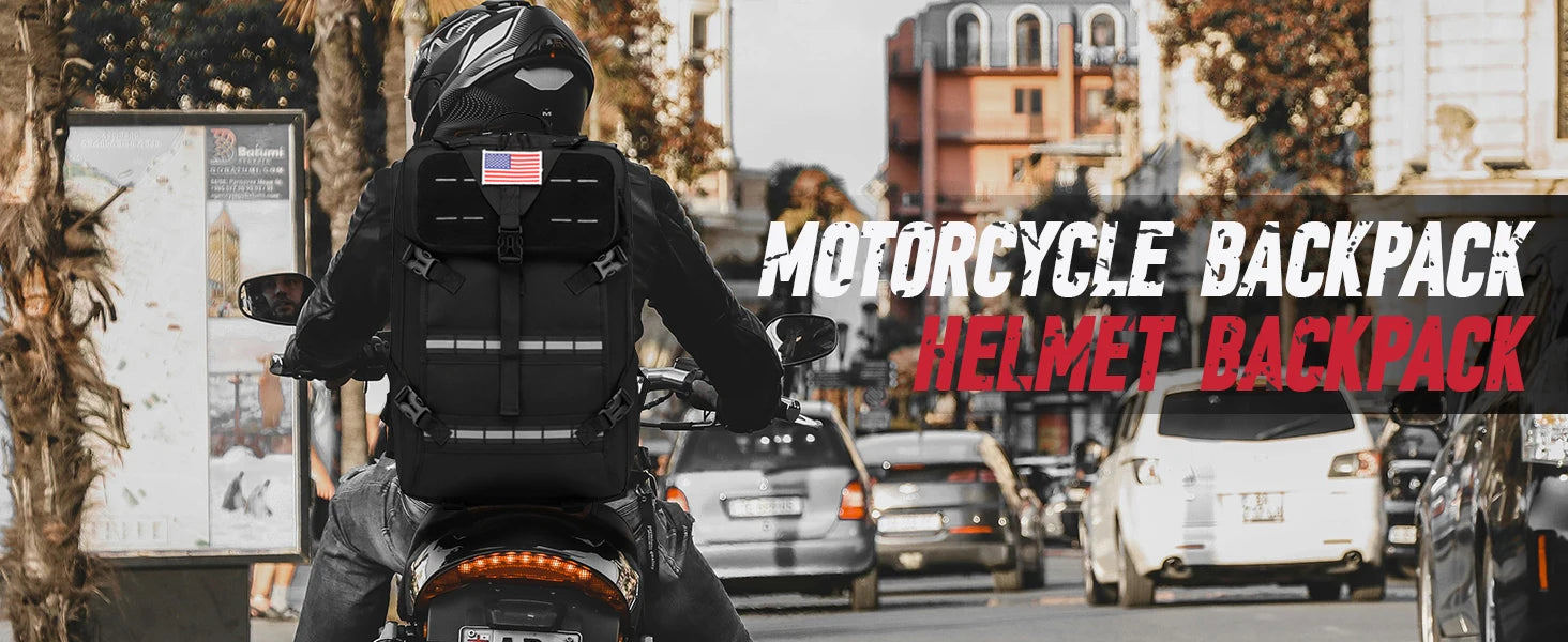Motorcycle Backpack – 30L Multifunction Helmet & Riding Storage Bag