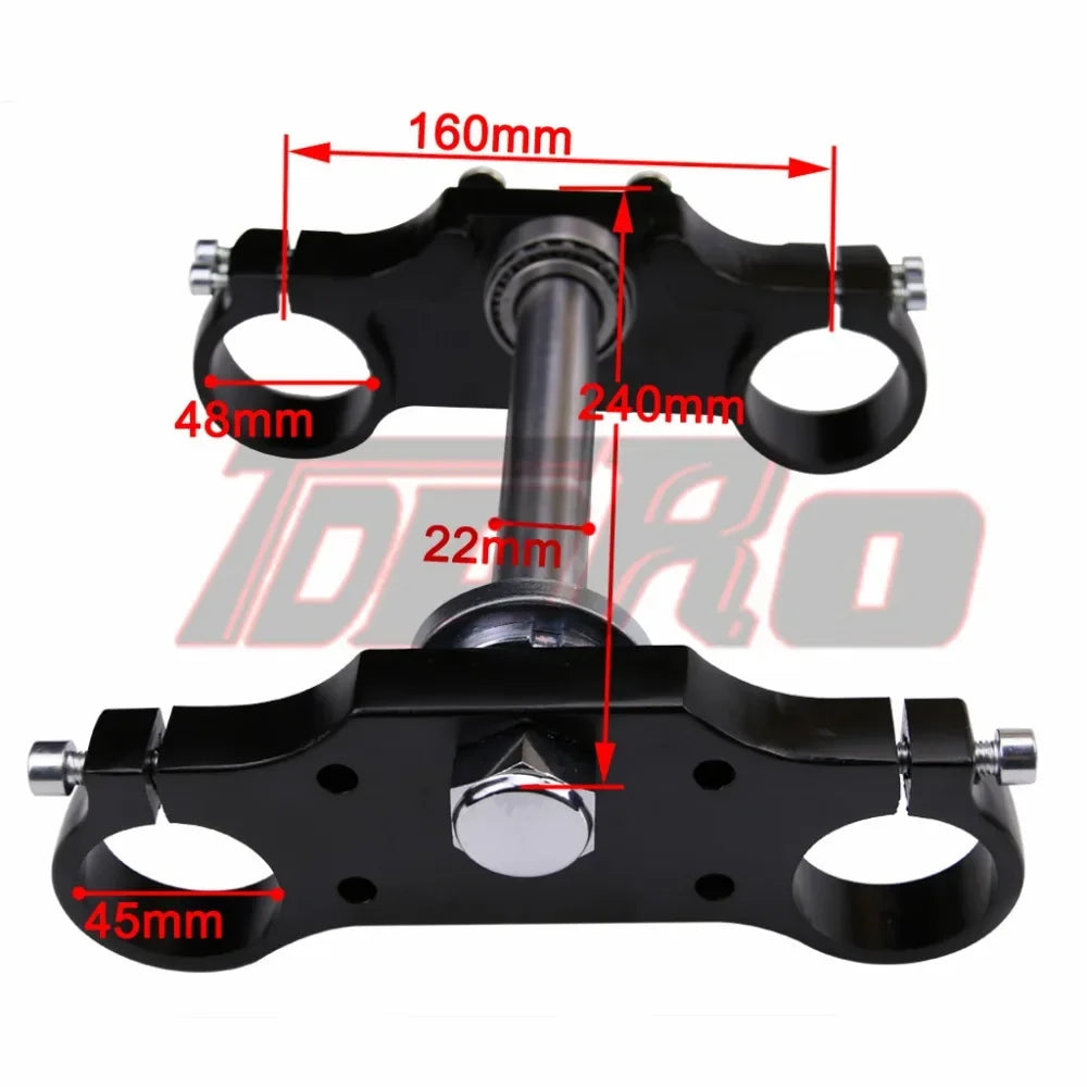 22mm Handlebar Triple Clamp Risers Holder Fit  45/48mm Upside Ddown Front Forks 125cc 140cc 150cc 160cc Dirt Pit Bike