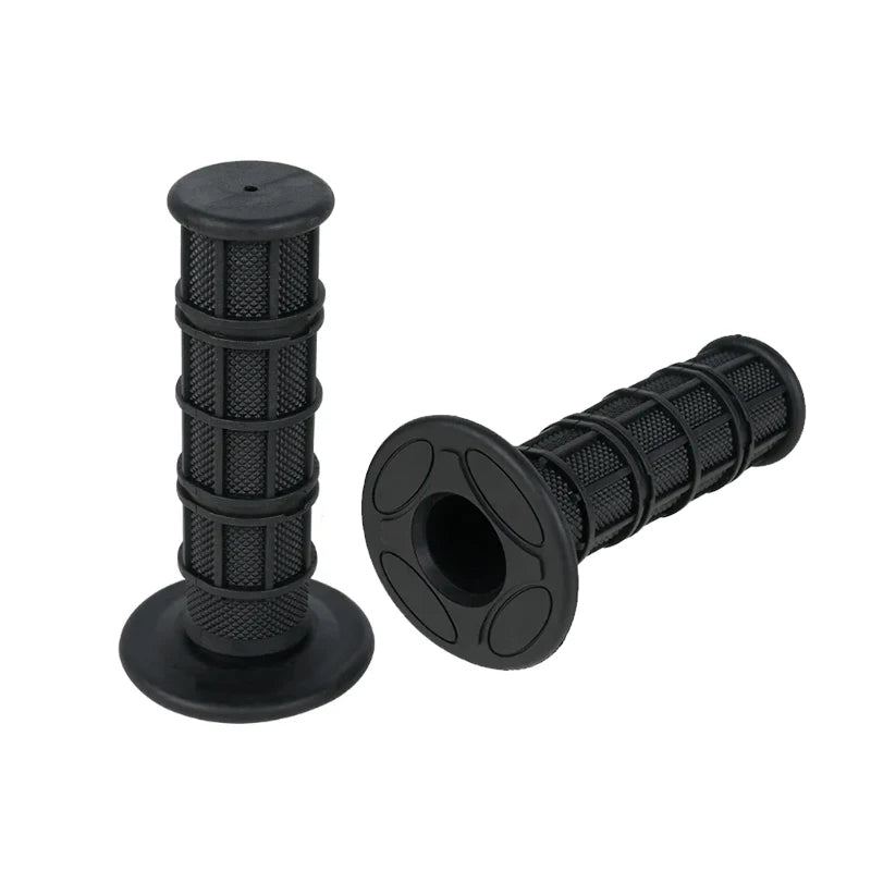 fastcozy Universal Motorcycle Handlebar Grips 7/8" Left 22mm Right 24mm Non-Slip Soft Rubber Modification Moto Handles for Honda Suzuki Ducati Benelli Dirt Bike Motocross – 7 Colors (1 Pair)
