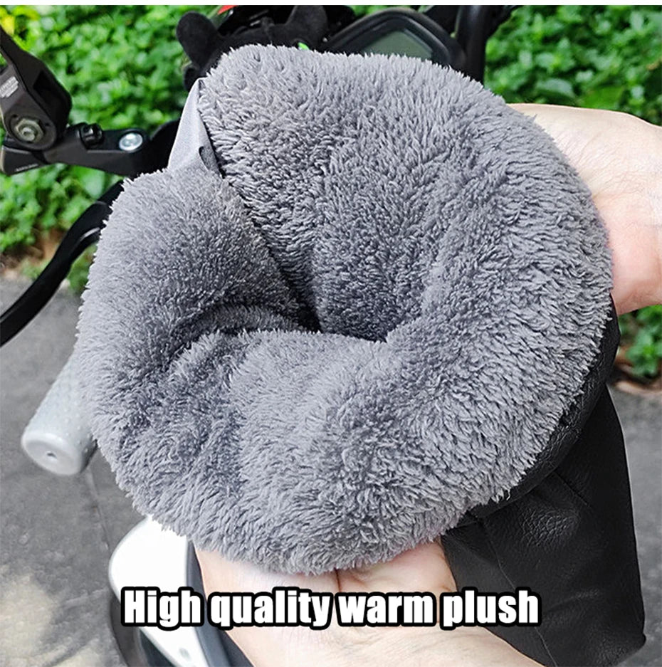 PU Handlebar Muffs Black – Style A or B