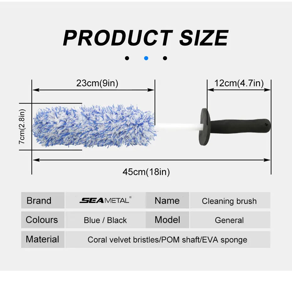 Microfiber Wheel Detailing Brush Bike