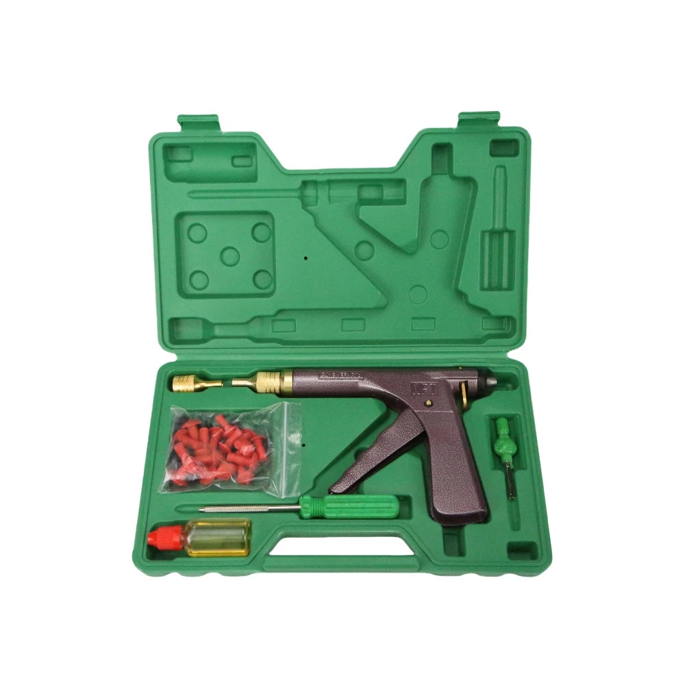 Tubeless Tire Repair Puncture Plug Gun Kit with Mushroom Plugs – Car Motorcycle Bike – $66