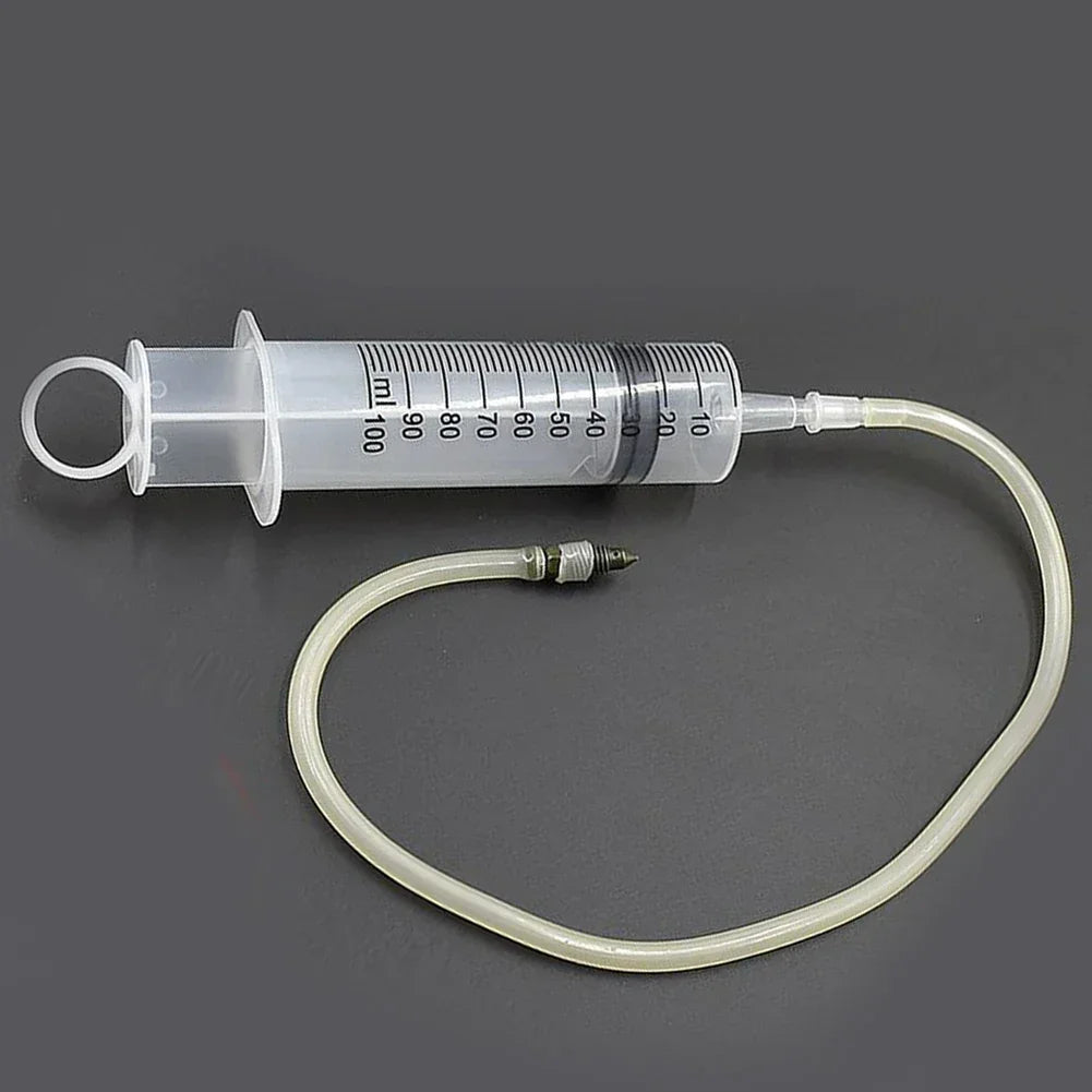 Motorcycle Disc Brake Hose Air Bleeding Tool – Brake Caliper Tools – 100ml Hydraulic Fluid Brake Pump Caliper Repair Vacuum Injector – Black – $18