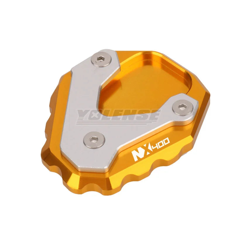 For Honda NX500 NX 500 NX400 NX 400 2024-2025 Motorcycle CNC Kickstand Foot Side Stand Extension Pad Support Plate – YOLENSE CNC Aluminum Gold Red Black Titanium Blue NX500 NX400