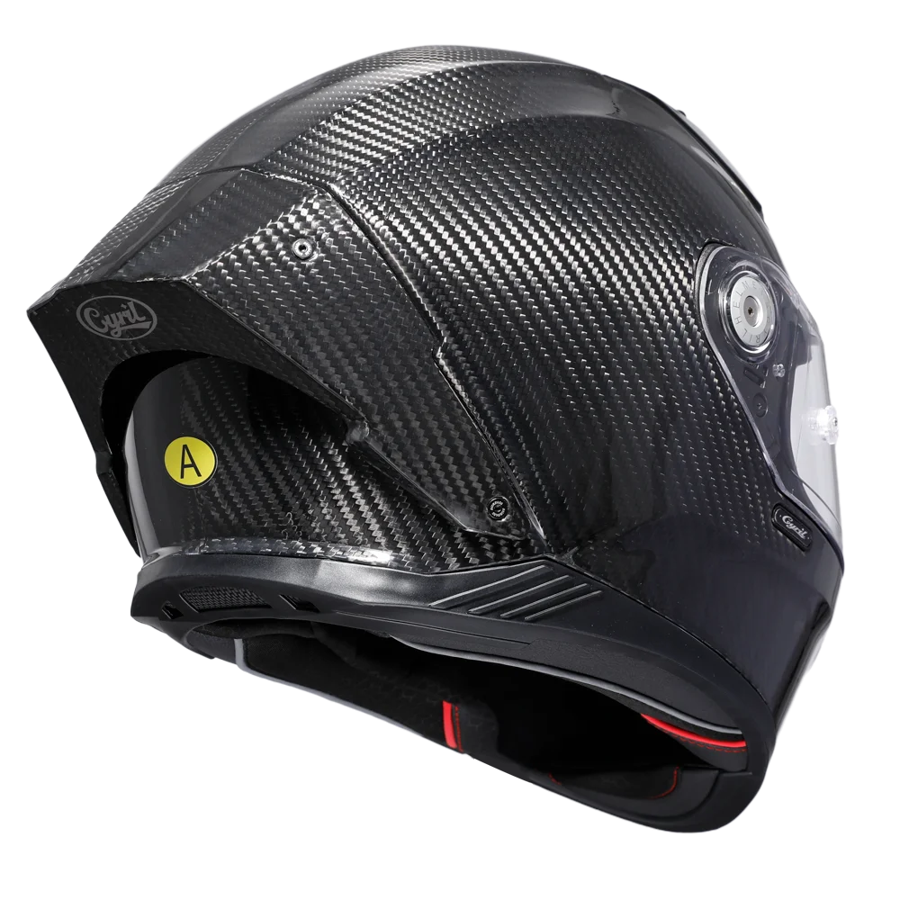Carbon Fiber Helmets – CYRIL Full Face Motorcycle Helmet, Lightweight Racing Helmet, DOT & ECE Approved