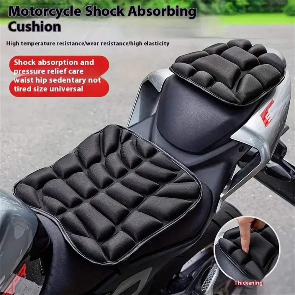 Universal Thickened Shock-Absorbing Motorcycle Electric Bike Seat Pad Heat Insulation Comfort Cushion for Riding