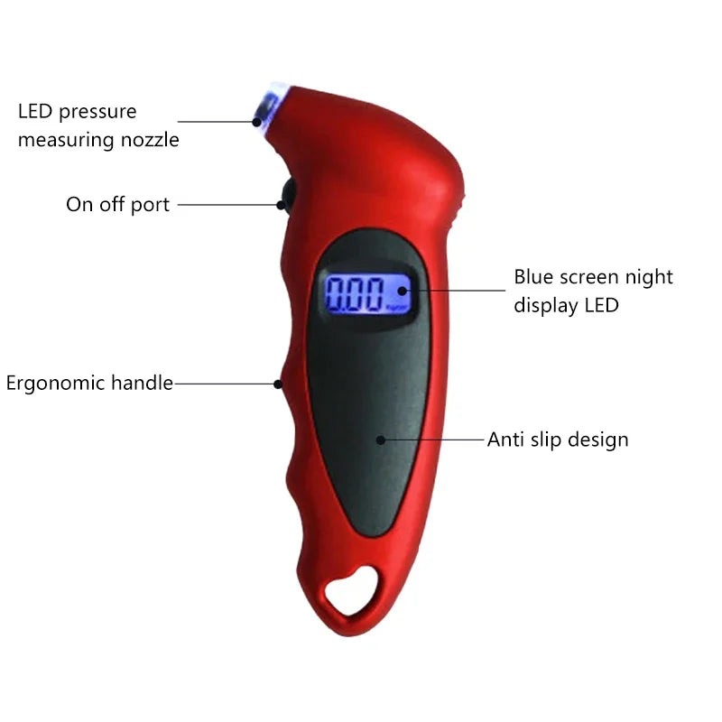 Digital Tire Pressure Gauge – High-Precision LCD Tire Pressure Monitor