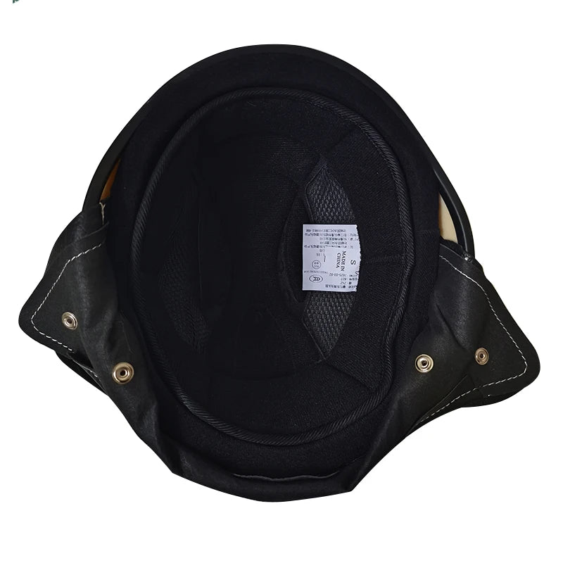 Half Helmets – Stylish Vintage Motorcycle Helmet, Lightweight Retro Design with Breathable Liner