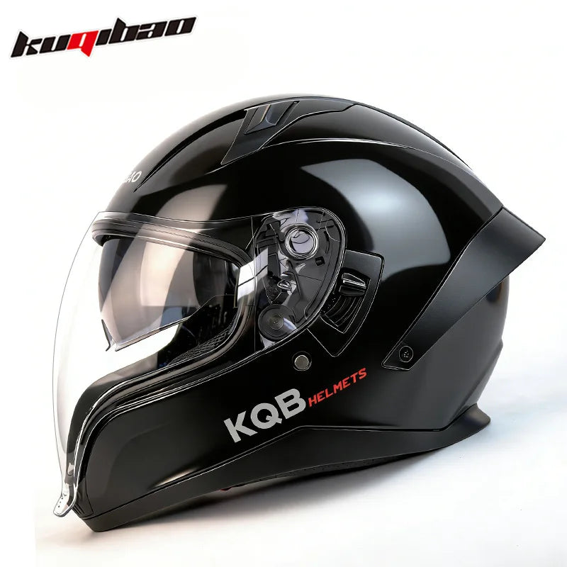 KQB Modular Helmets – Flip-Up Full Face Motorcycle Helmet, Dual Sun Visor & Colorful Lens, All-Season Unisex