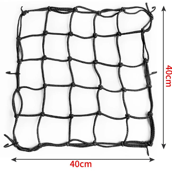 Cargo Net – Reflective Motorcycle Helmet & Luggage Bungee Net