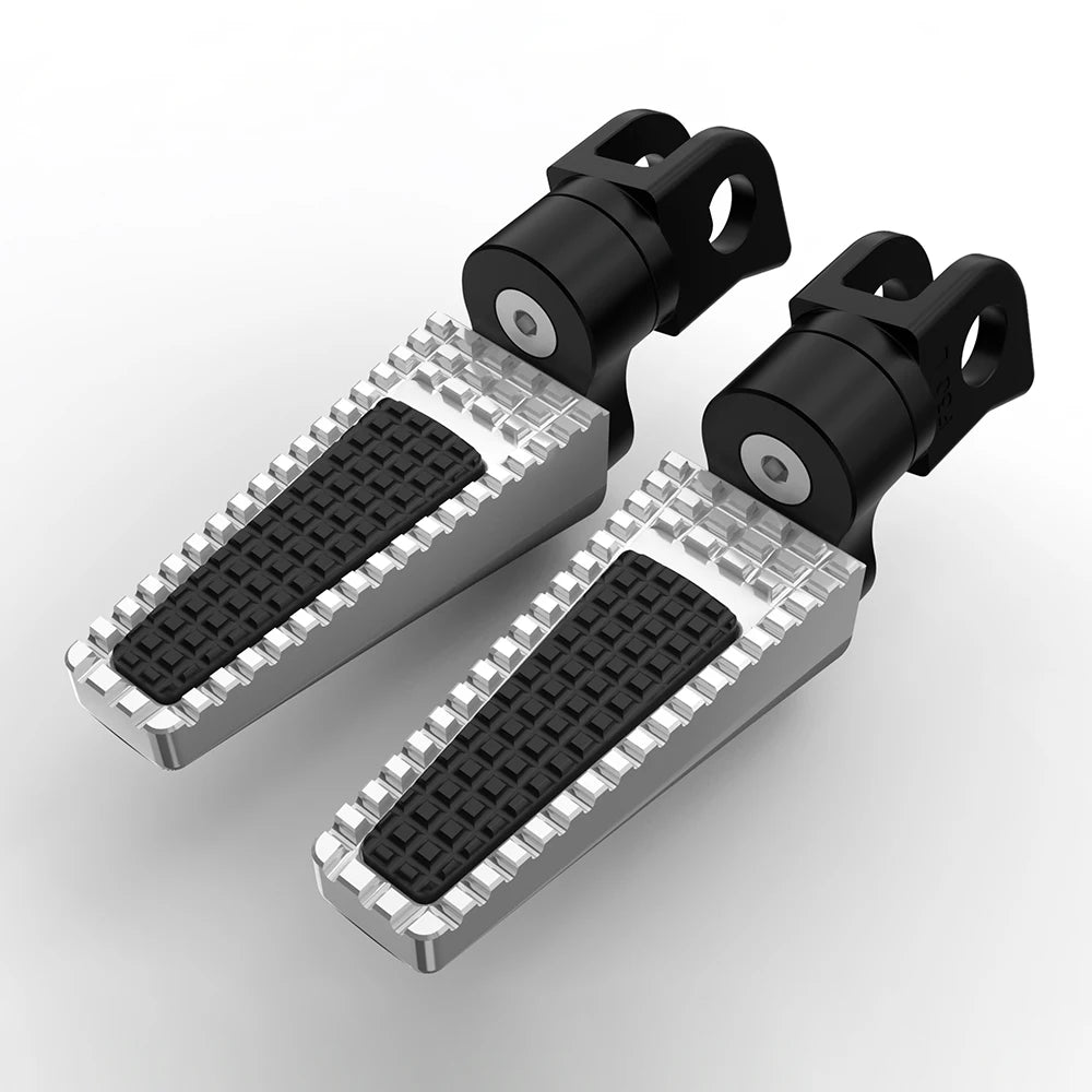 Kawasaki Z650 Anniversary / Z650RS / Z1000SX / ZX-6R / ZX-9R Front Foot Pegs – Adjustable 360° or Straight – CNC Aluminum + Rubber – 7 Colors – $75–$90