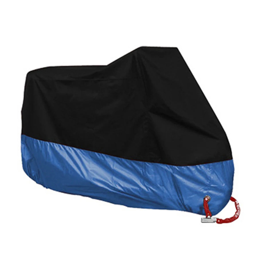 AutoJUSHIDAHAO Universal Outdoor UV Protector Waterproof Motorcycle Cover Bache Funda Moto Scooter Bicycle Case S M L XL 2XL 3XL 4XL – 190T Polyester PU Waterproof Dustproof Anti-UV Anti-Scratch