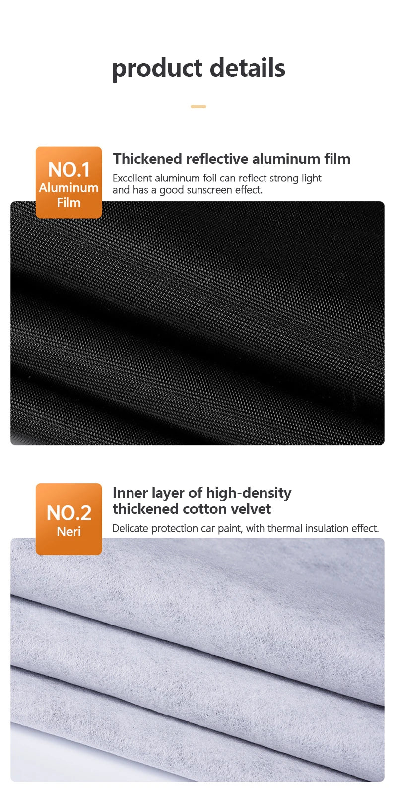 Thick Oxford Motorcycle Waterproof Cover Universal Outdoor Protection Dust Motorbike Rain Cover Sunshade Dustproof UV Protective – Reflective Aluminum Foil Nano Lining Cotton Velvet Black XL-4XL