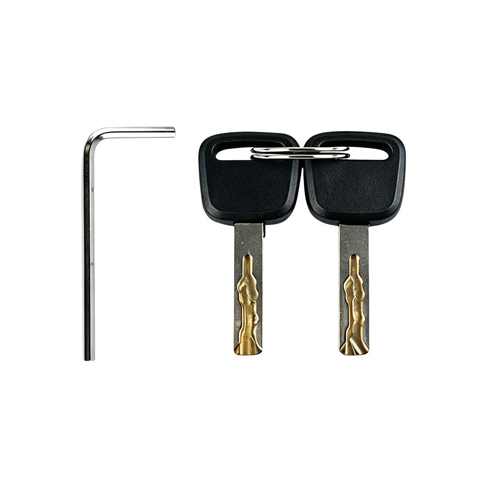 Motorcycle Bicycle Alarm Disc Lock Aluminum Alloy Anti-Theft Safety Padlock Vibration Reminder Security Protection Accessories – 110dB 7mm Hardened Steel 2 Keys Allen Wrench 7 Colors