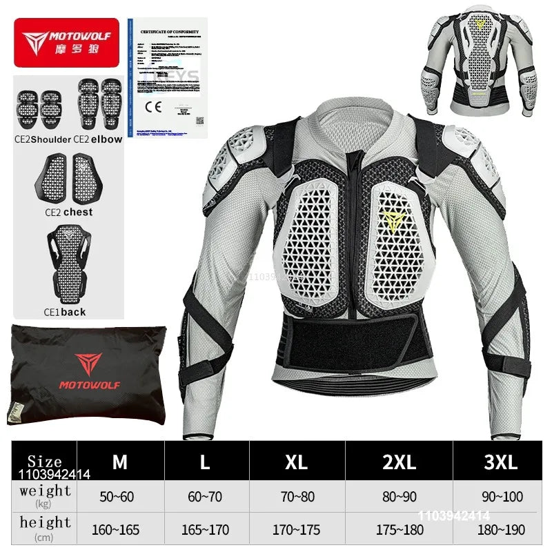 CE Approved Motocross Body Armor Jacket