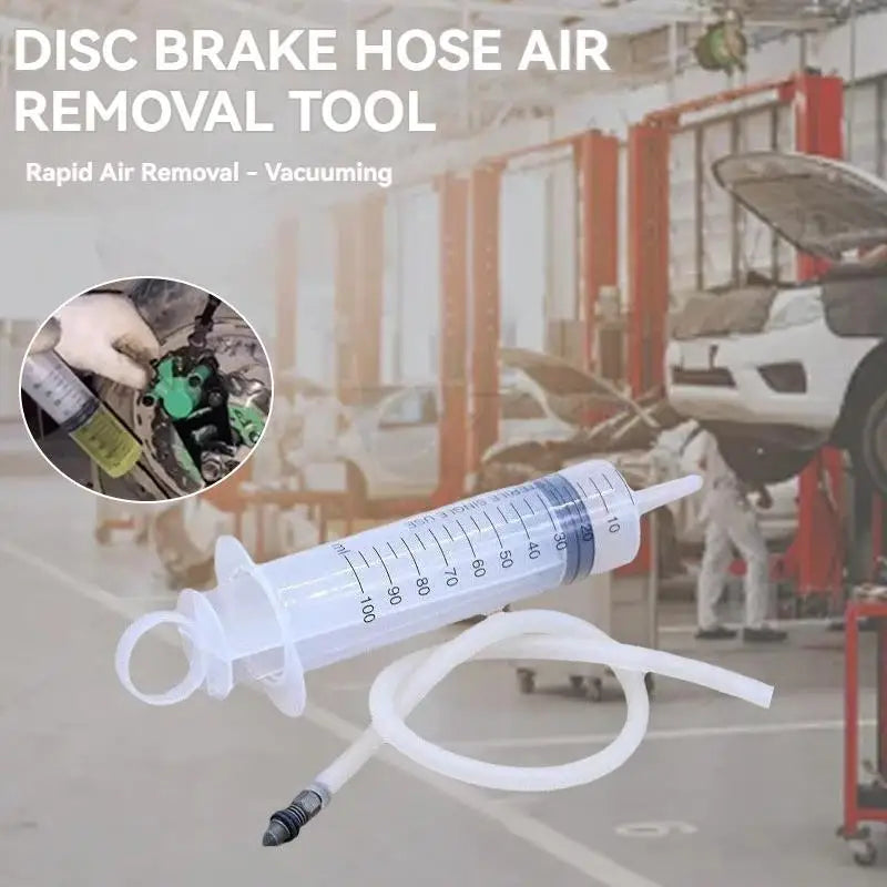Motorcycle Brake Caliper Bleeder Syringe Tool Kit – Brake Caliper Tools – 100ml Hydraulic Disc Brake Air Bleeding & Fluid Replacement Tool with 26cm Hose & Hook – $12