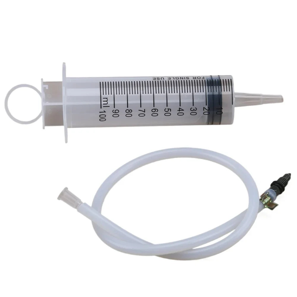 Motorcycle Brake Bleeder Syringe Tool Kit – Brake Bleeding Tools 100ml Hydraulic Disc Brake Caliper Fluid Extractor & Bleeding Tool with 30cm Hose – $14