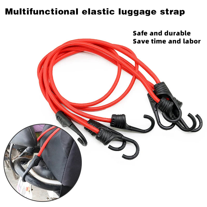 Bungee Straps – 2/4/6PCS Elastic Motorcycle Cargo Straps with Hooks