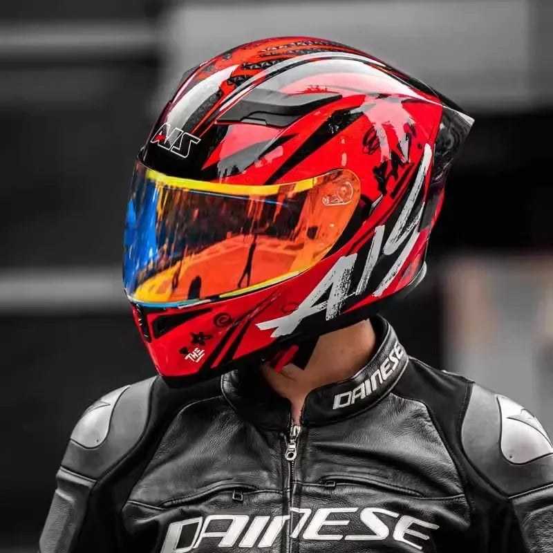 Double Lens Full Face Off Road Racing Helmet