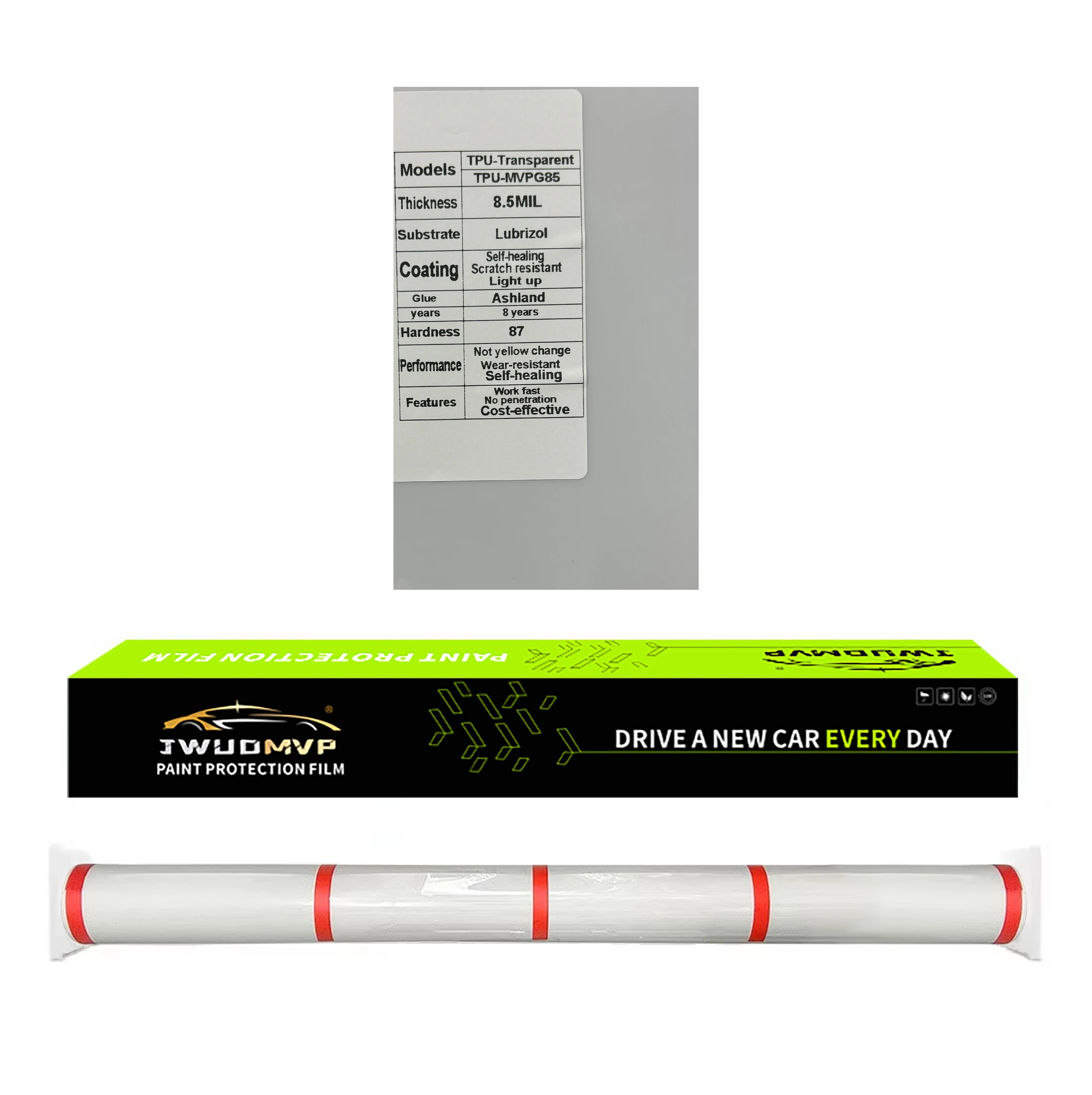 TPU PPF Bulk Roll 1.52×15m – Self-Healing Paint Protection Film – BASF / Covestro / Lubrizol – 7.5 / 8.5 / 10mil – Transparent / Gloss Black / Matte Black / Matte – $383–657