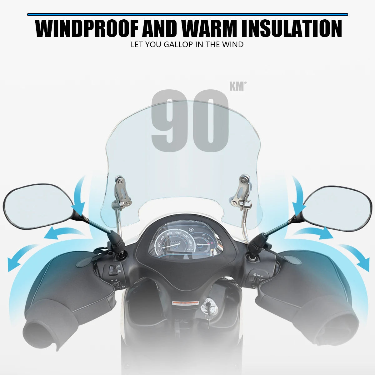 Maroen Handlebar Muffs Winter Waterproof