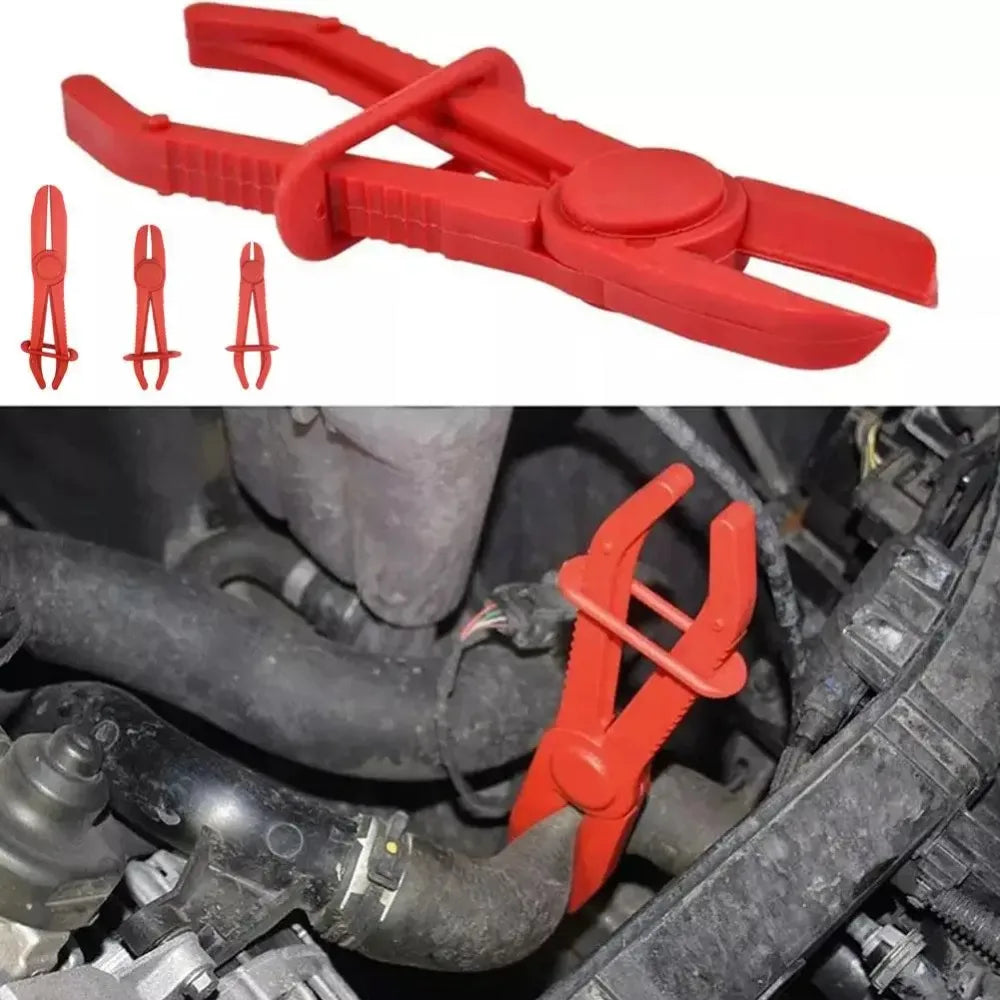 3-Piece Nylon Car Hose Clamp Pliers Set – Brake Line Tools – Brake Pipe Fuel Water Line Heater and Radiator Hose Clamp Pliers for Car – 3 Sizes – $18