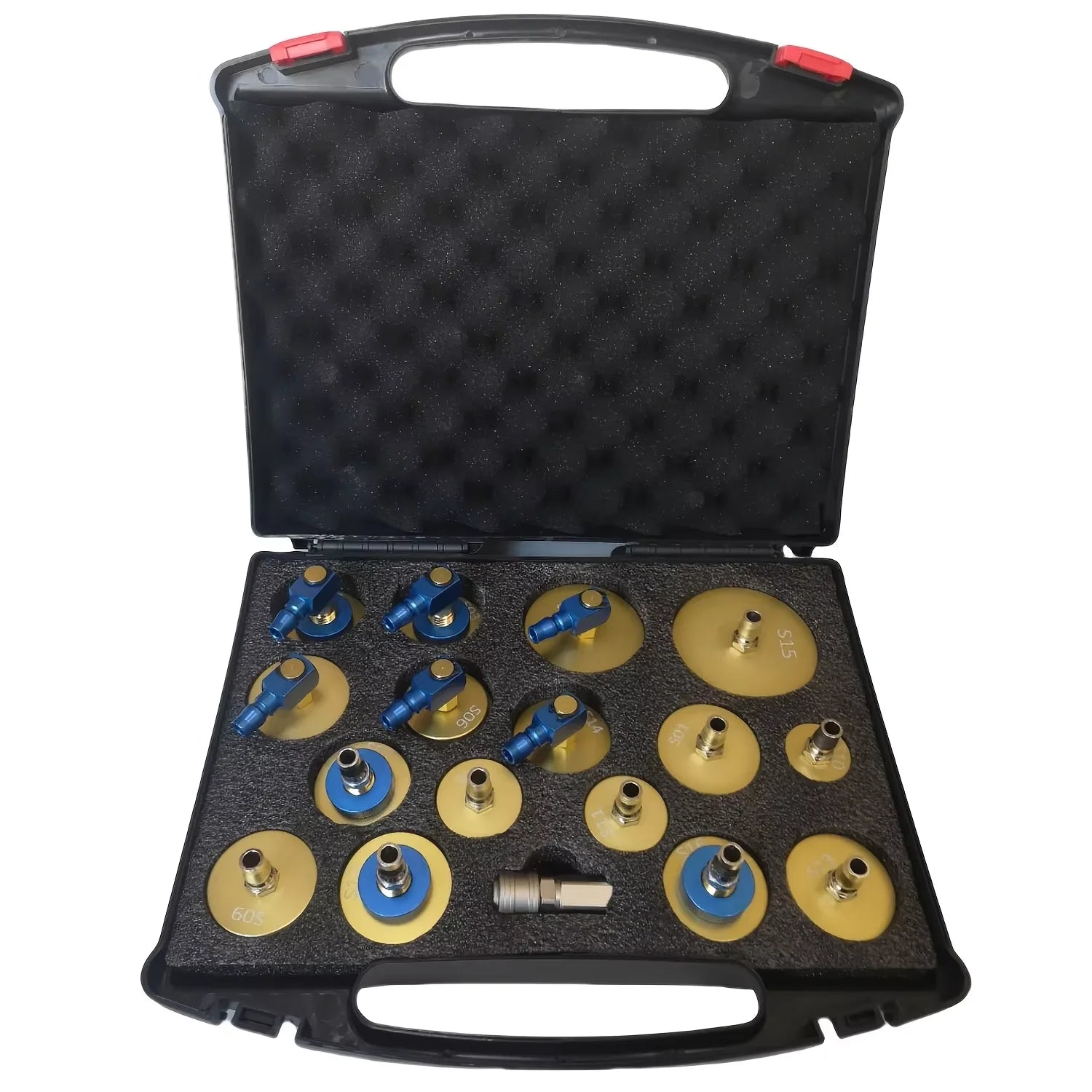 17-Piece Brake Fluid Bleeder Adapter Kit